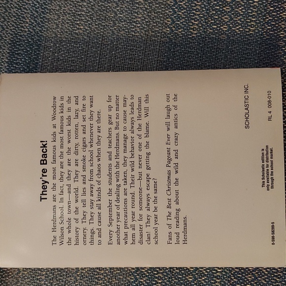 THE Best (Worst) SCHOOL YEAR EVER 1996 by Barbara Robinson - LIKE NEW! - Picture 5 of 5